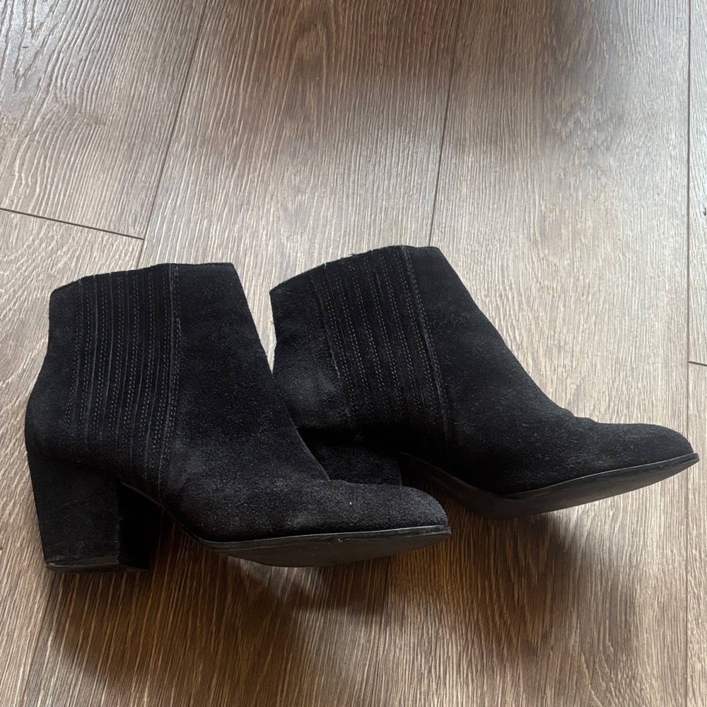 Steven madden women black suede boots